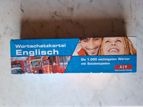 Wortschatzkartei englisch die - englisch,